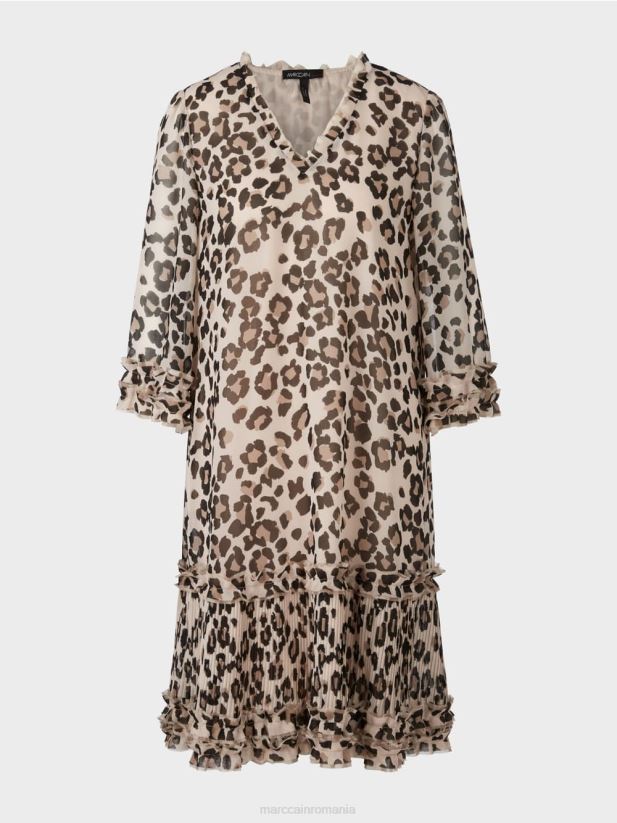 rochie scurta cu pliuri Marc Cain negru îmbrăcăminte 4826HH94