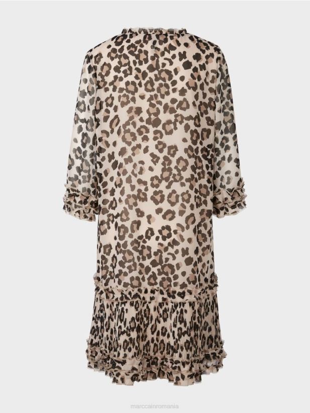 rochie scurta cu pliuri Marc Cain negru îmbrăcăminte 4826HH94