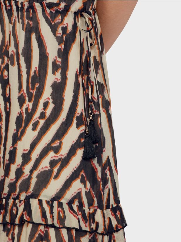 rochie scurta din crep de vascoza Marc Cain rosu intens îmbrăcăminte 4826HH59