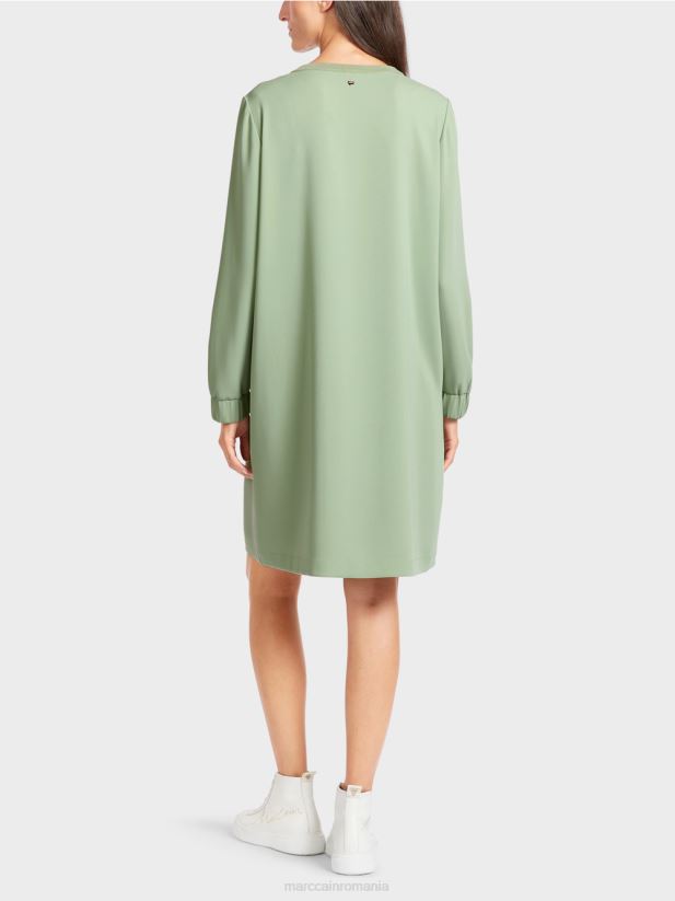 rochie scurta, sportiva Marc Cain menta pudra îmbrăcăminte 4826HH139