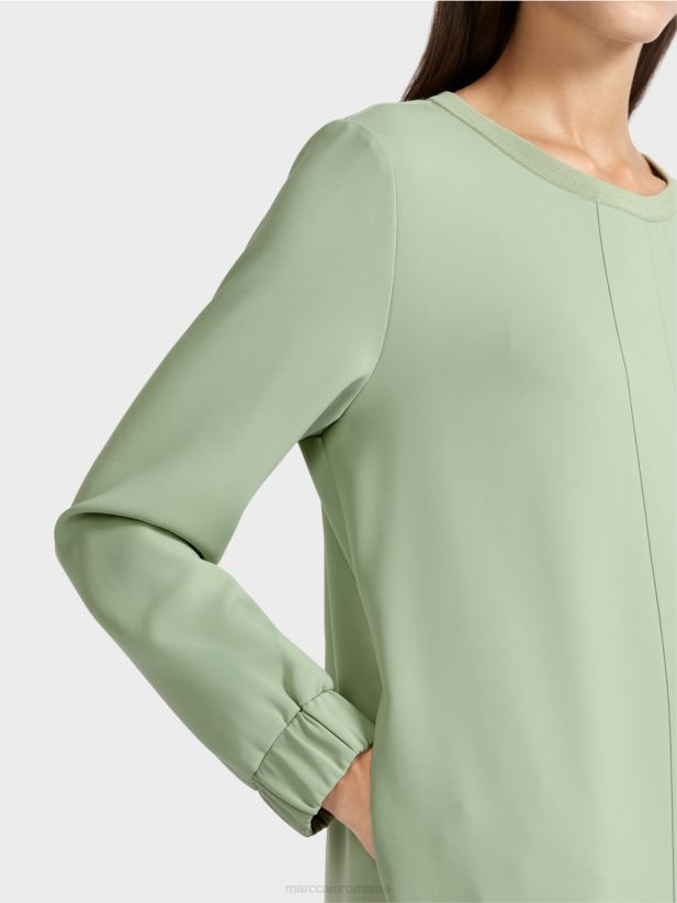 rochie scurta, sportiva Marc Cain menta pudra îmbrăcăminte 4826HH139
