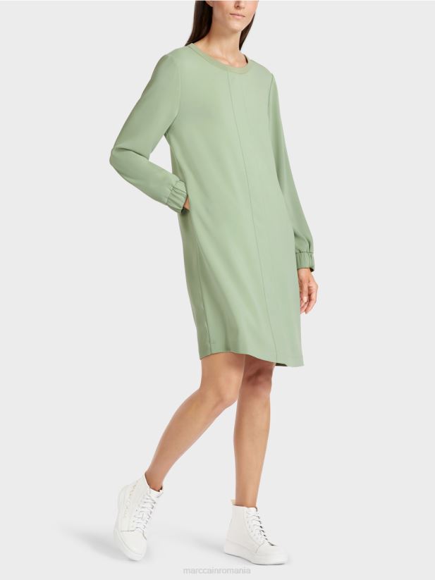 rochie scurta, sportiva Marc Cain menta pudra îmbrăcăminte 4826HH139