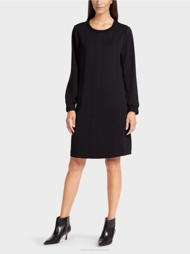 rochie scurta, sportiva Marc Cain negru îmbrăcăminte 4826HH136