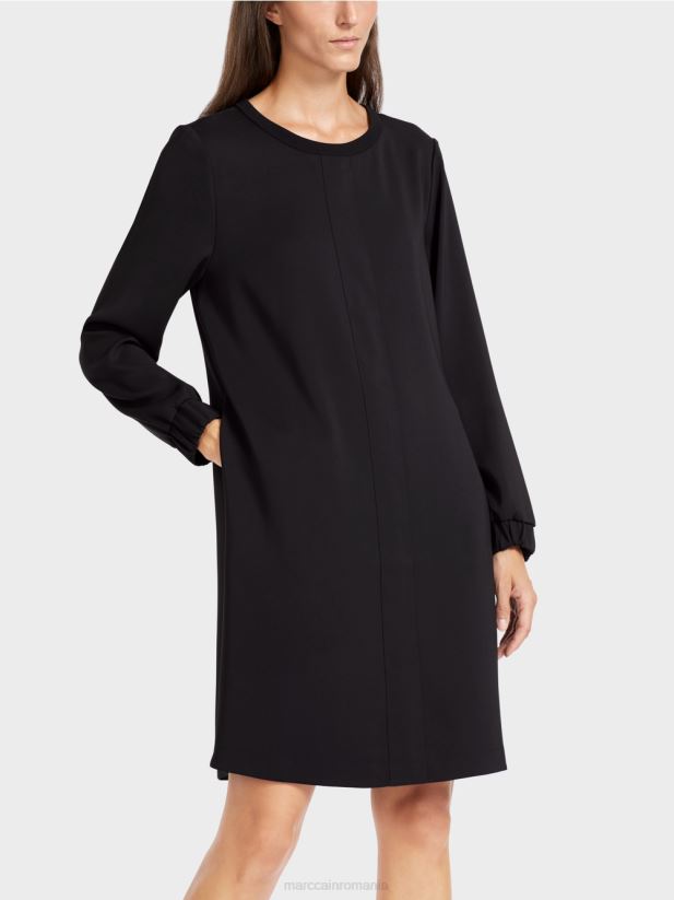 rochie scurta, sportiva Marc Cain negru îmbrăcăminte 4826HH136
