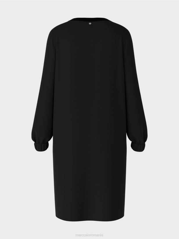 rochie scurta, sportiva Marc Cain negru îmbrăcăminte 4826HH136