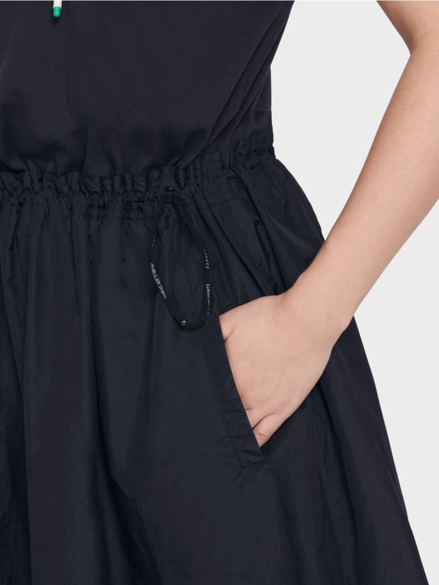 rochie simplă cu șnur Marc Cain albastru miezul nopții îmbrăcăminte 4826HH56