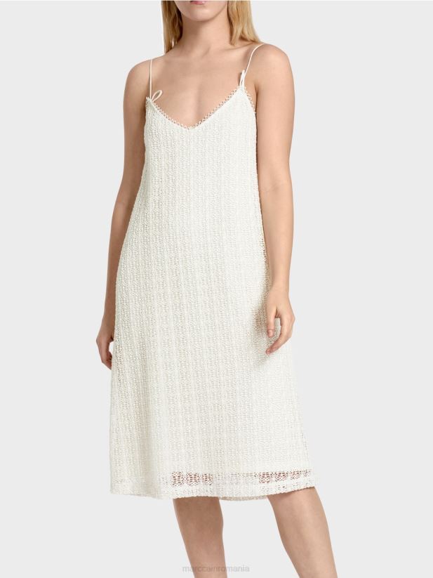 rochie slip din dantelă Marc Cain aproape alb îmbrăcăminte 4826HH92