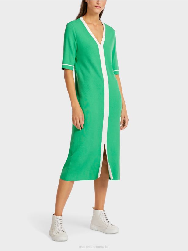 rochie tricotată „regândește împreună”. Marc Cain jad strălucitor îmbrăcăminte 4826HH109