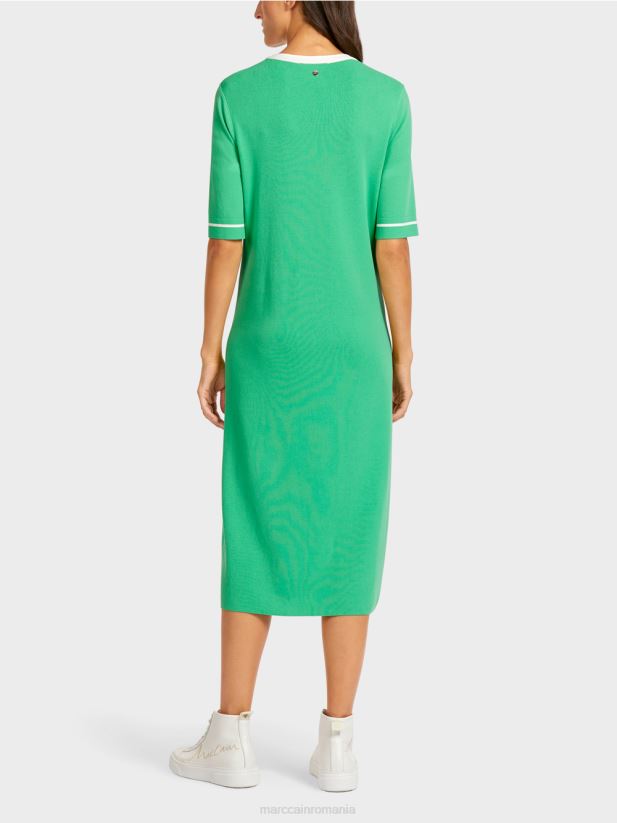 rochie tricotată „regândește împreună”. Marc Cain jad strălucitor îmbrăcăminte 4826HH109