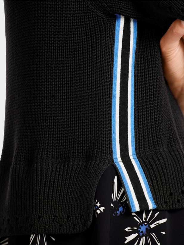 rochie \"tricotata in germania\" Marc Cain negru îmbrăcăminte 4826HH122