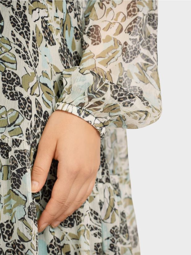 rochie ușoară din crep de viscoză Marc Cain luminator moale îmbrăcăminte 4826HH112