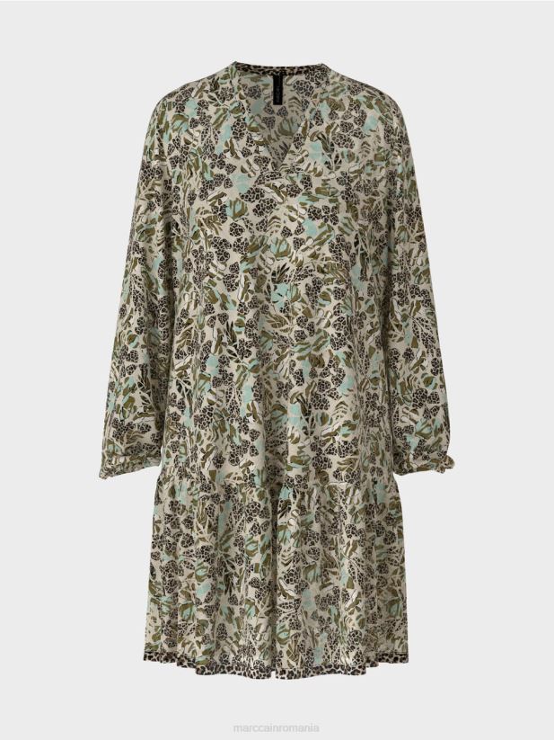 rochie ușoară din crep de viscoză Marc Cain luminator moale îmbrăcăminte 4826HH112