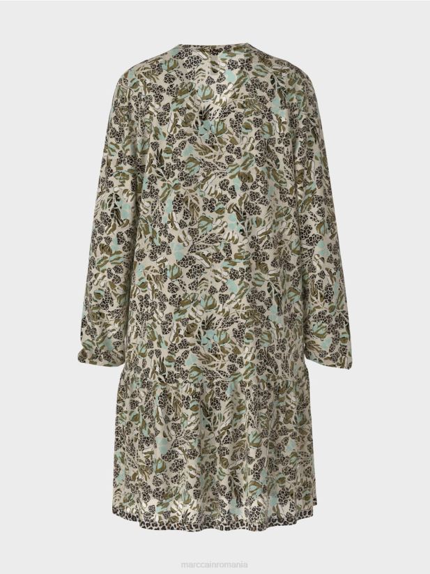 rochie ușoară din crep de viscoză Marc Cain luminator moale îmbrăcăminte 4826HH112