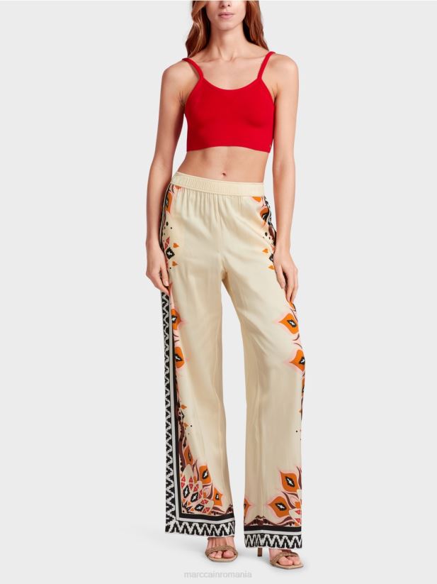 bustieră „regândește împreună”. Marc Cain rosu intens îmbrăcăminte 4826HH1133