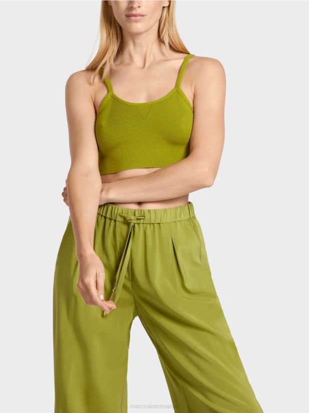 bustieră „regândește împreună”. Marc Cain verde oliv intens îmbrăcăminte 4826HH1150