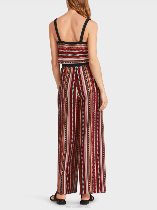 bustiera \"tricotata in germania\" Marc Cain rosu intens îmbrăcăminte 4826HH1134