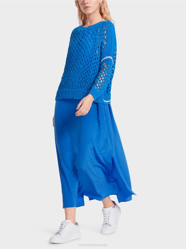 cardigan perforat tricotat in germania Marc Cain parașutist nou îmbrăcăminte 4826HH1127