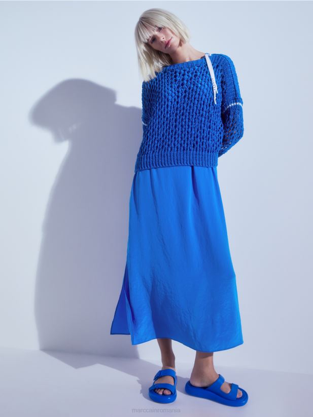 cardigan perforat tricotat in germania Marc Cain parașutist nou îmbrăcăminte 4826HH1127