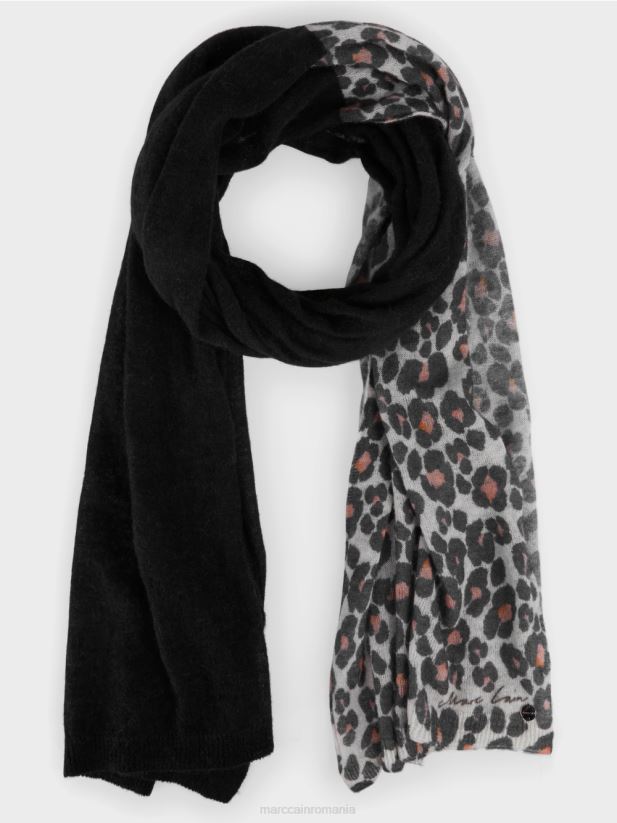 esarfa 100% fabricata in germania Marc Cain piatră adâncă îmbrăcăminte 4826HH1213