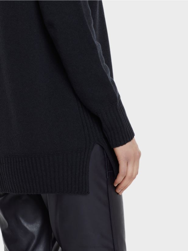 pulover 100% fabricat in germania Marc Cain albastru miezul nopții îmbrăcăminte 4826HH1217