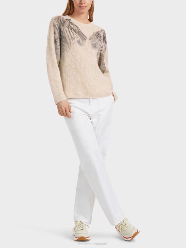 pulover 100% fabricat in germania Marc Cain campari îmbrăcăminte 4826HH1054