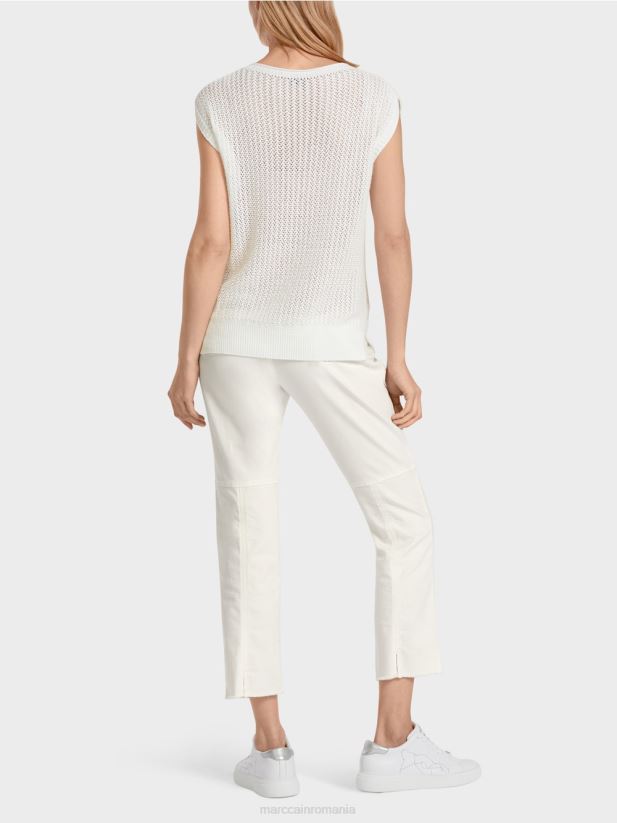 pulover 100% fabricat in germania Marc Cain nisip adânc îmbrăcăminte 4826HH1152