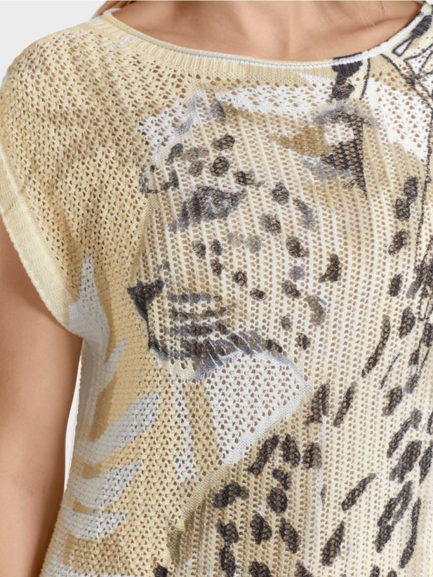 pulover 100% fabricat in germania Marc Cain nisip adânc îmbrăcăminte 4826HH1152