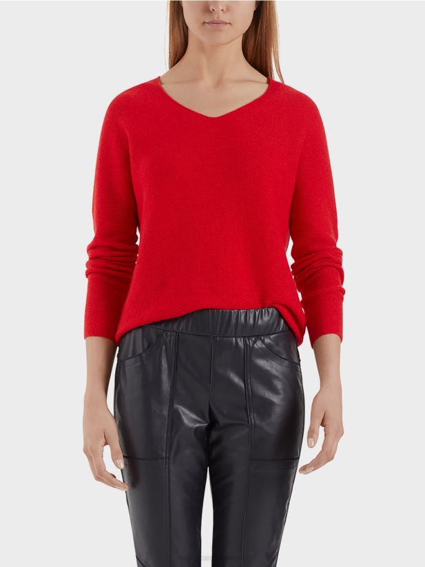 pulover 100% fabricat in germania Marc Cain stacojiu îmbrăcăminte 4826HH1215