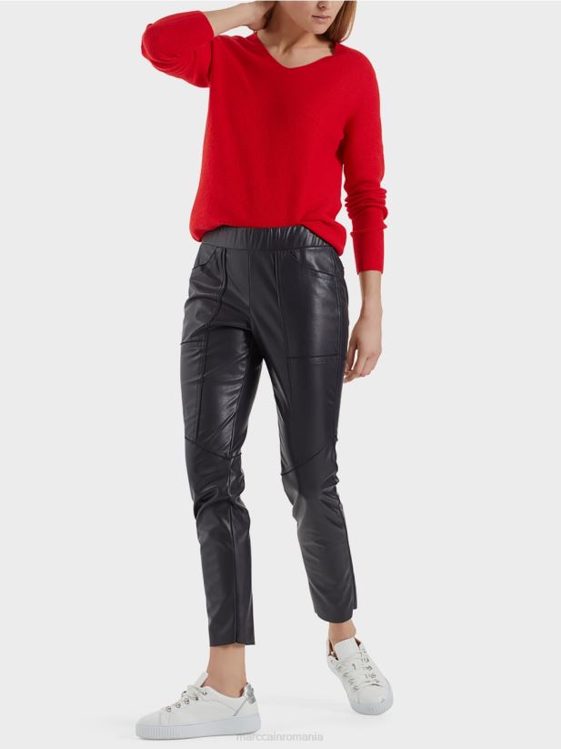 pulover 100% fabricat in germania Marc Cain stacojiu îmbrăcăminte 4826HH1215