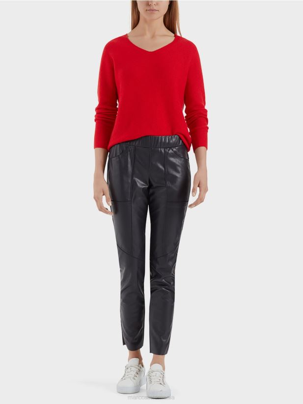 pulover 100% fabricat in germania Marc Cain stacojiu îmbrăcăminte 4826HH1215