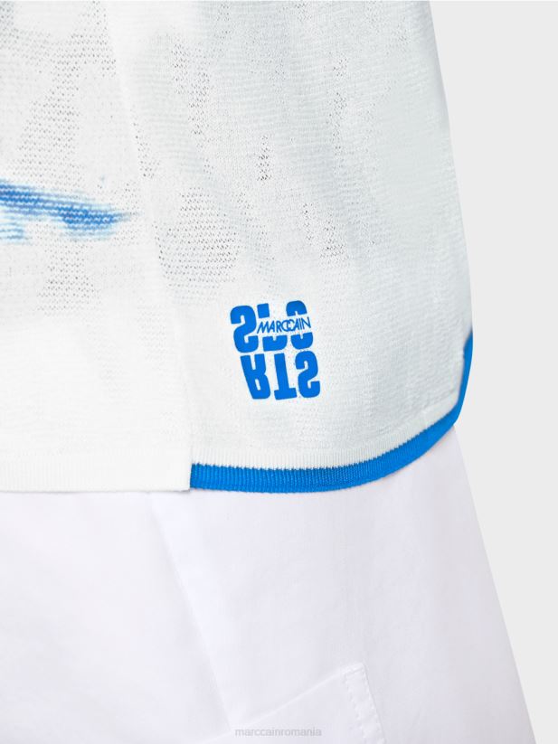 pulover batik tricotat in germania Marc Cain parașutist nou îmbrăcăminte 4826HH1128