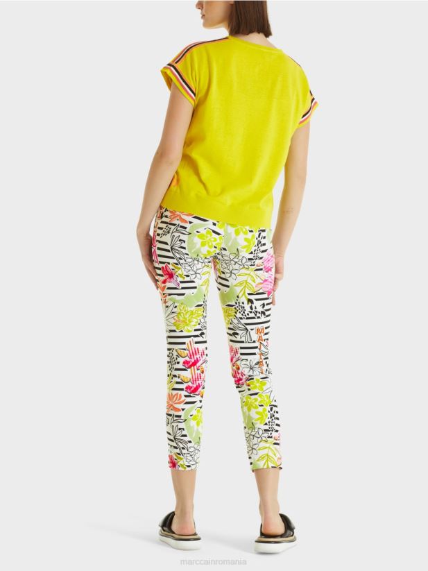 pulover casual tricotat cu decolteu in V Marc Cain var usor îmbrăcăminte 4826HH1137