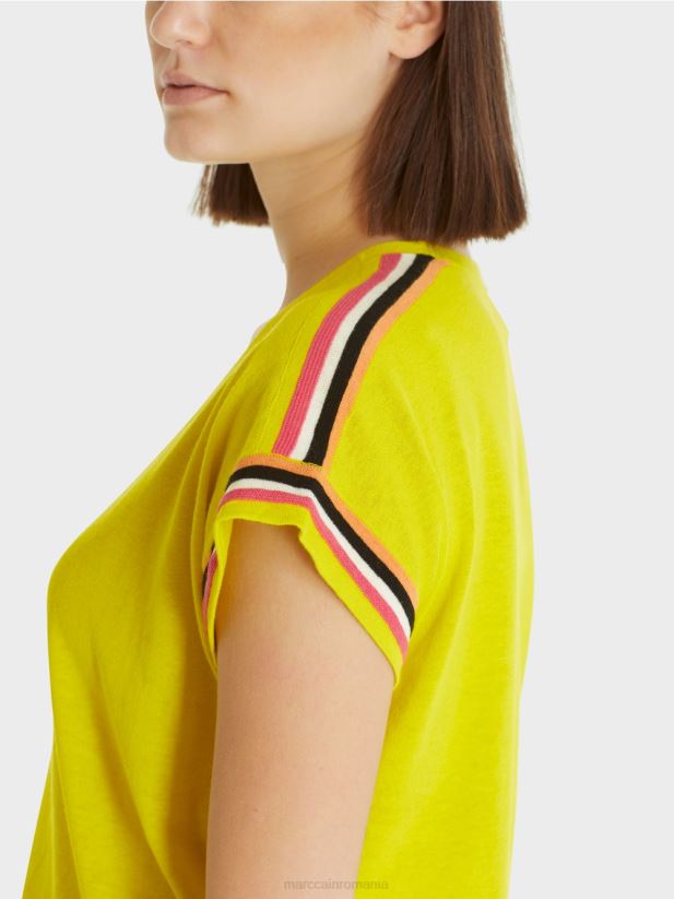 pulover casual tricotat cu decolteu in V Marc Cain var usor îmbrăcăminte 4826HH1137