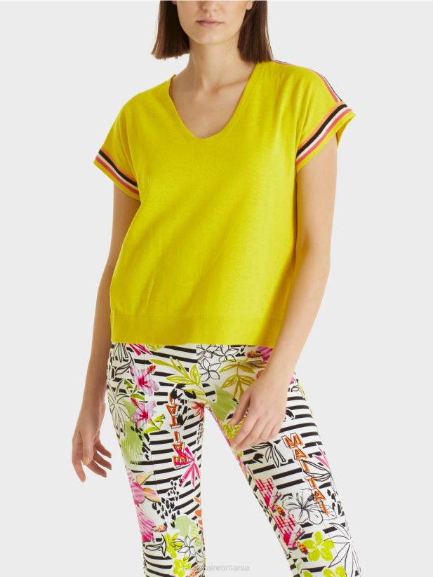 pulover casual tricotat cu decolteu in V Marc Cain var usor îmbrăcăminte 4826HH1137