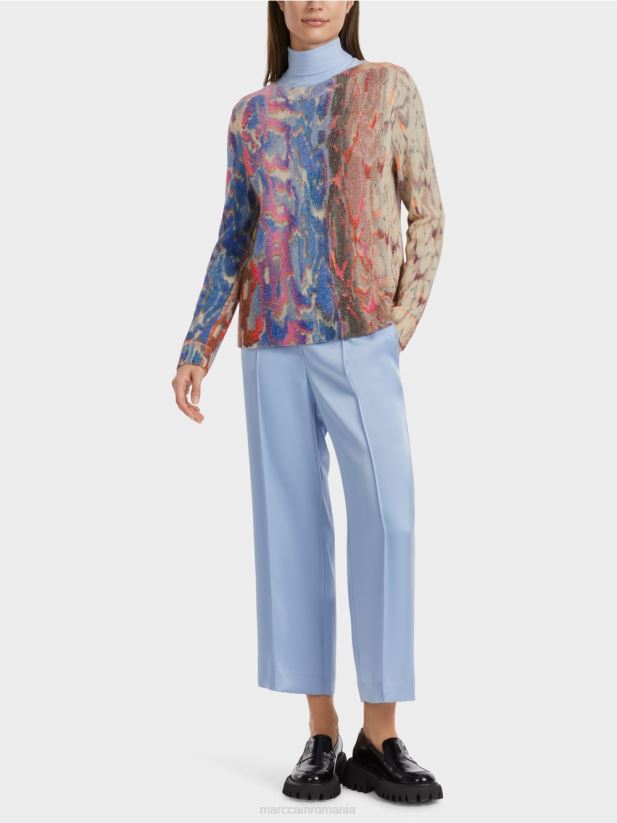 pulover colorat tricotat in germania Marc Cain cer întunecat de vară îmbrăcăminte 4826HH1081