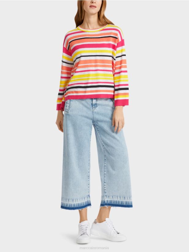 pulover cu dungi Marc Cain var usor îmbrăcăminte 4826HH1139