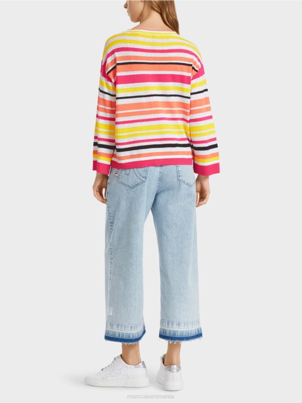 pulover cu dungi Marc Cain var usor îmbrăcăminte 4826HH1139