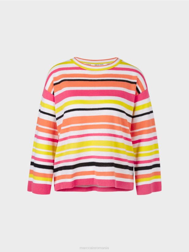 pulover cu dungi Marc Cain var usor îmbrăcăminte 4826HH1139