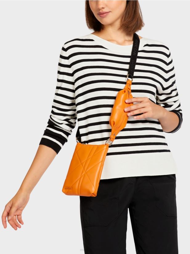 pulover cu dungi impletite Marc Cain alb și negru îmbrăcăminte 4826HH1176