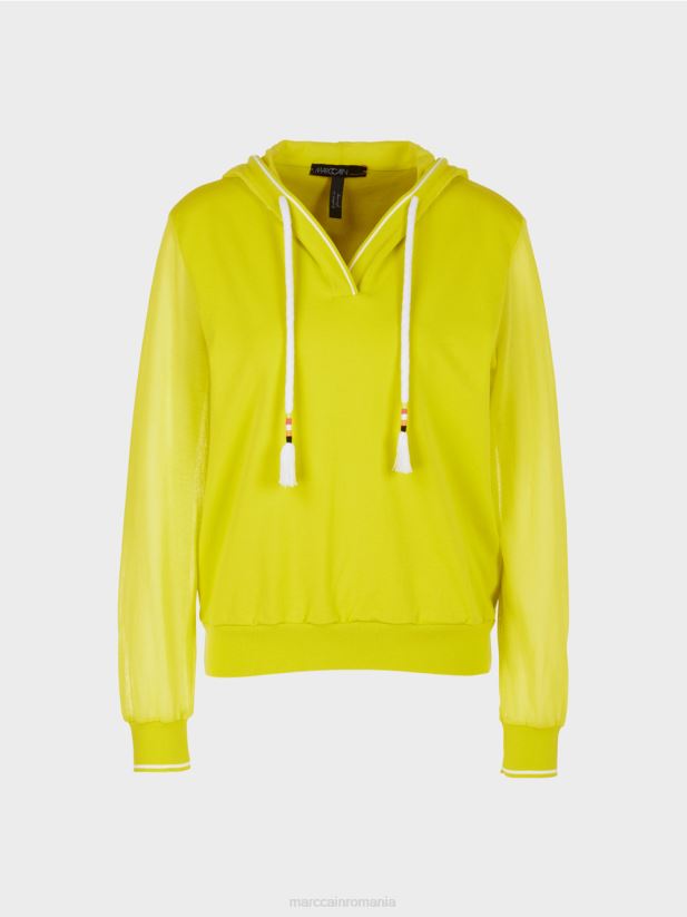 pulover cu glugă tricotat în germania Marc Cain var usor îmbrăcăminte 4826HH1138