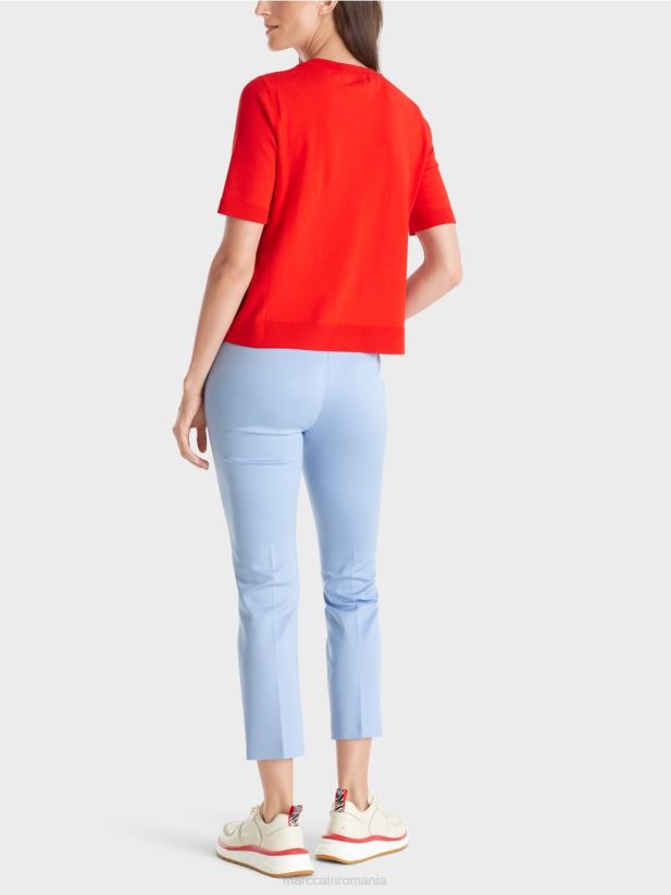 pulover cu mâneci scurte „rethink together”. Marc Cain campari îmbrăcăminte 4826HH1071