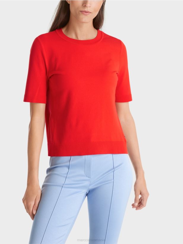 pulover cu mâneci scurte „rethink together”. Marc Cain campari îmbrăcăminte 4826HH1071