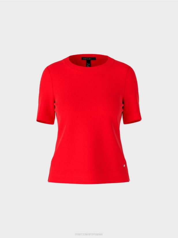 pulover cu mâneci scurte „rethink together”. Marc Cain campari îmbrăcăminte 4826HH1071