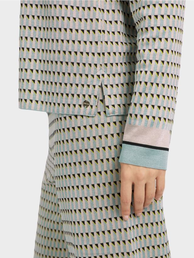 pulover cu model tricotat in germania Marc Cain albastru închis la cer îmbrăcăminte 4826HH1114