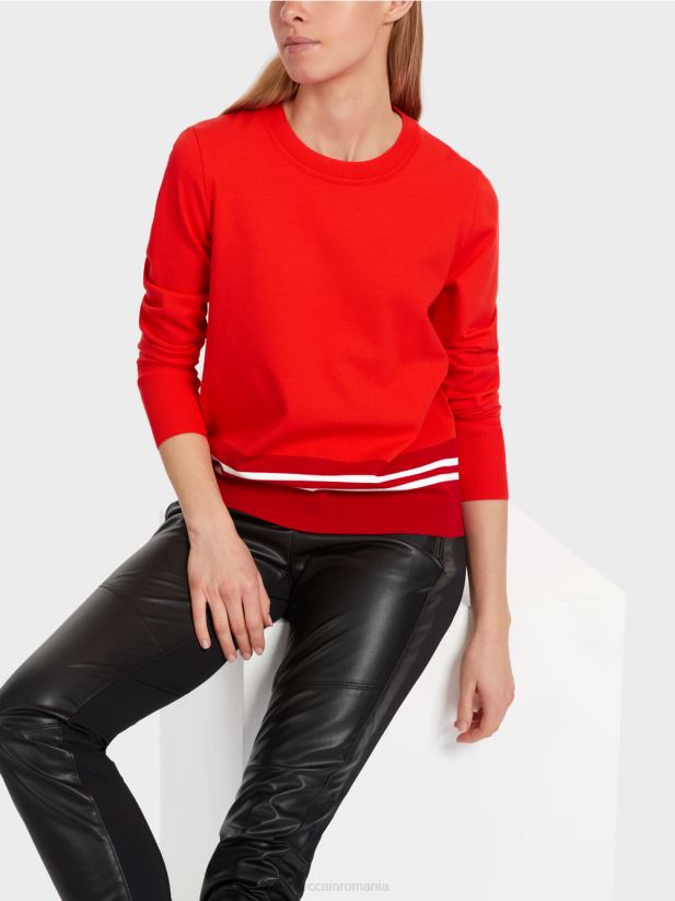 pulover din lână „regândiți împreună”. Marc Cain campari îmbrăcăminte 4826HH1048