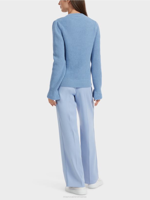 pulover elegant tricotat in germania Marc Cain cer întunecat de vară îmbrăcăminte 4826HH1085