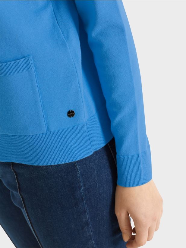 pulover „regândiți împreună”. Marc Cain azur îmbrăcăminte 4826HH1207