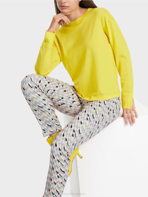 pulover „regândiți împreună”. Marc Cain lămâie moale îmbrăcăminte 4826HH1121