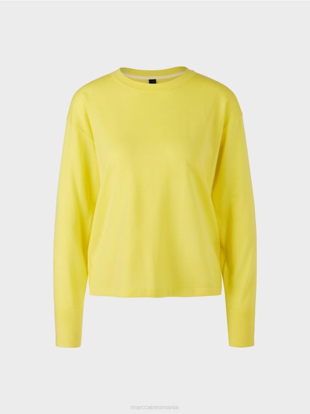 pulover „regândiți împreună”. Marc Cain lămâie moale îmbrăcăminte 4826HH1121