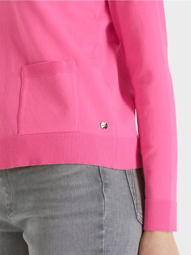 pulover „regândiți împreună”. Marc Cain roz aprins îmbrăcăminte 4826HH1204